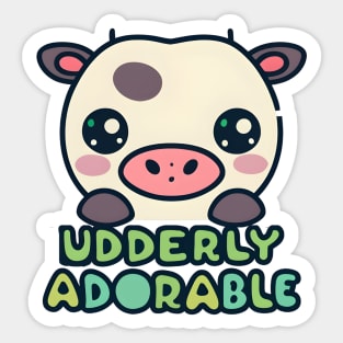 Udderly adorable Sticker